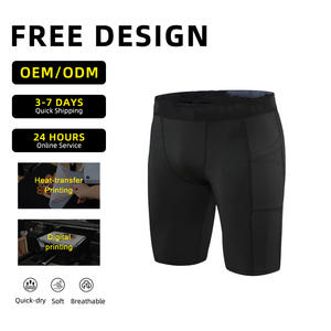 Short de sport et de course pour hommes de taille moyenne de haute qualité motif de plage en Spandex à séchage rapide pour l'entraînement sportif Vale Tudo - Product Image 4
