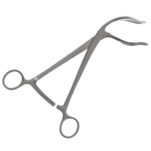 Somer 22.5cm allemand acier inoxydable manuel utérin ascenseur pince 32mm mâchoire largeur sans rouille Instrument chirurgical base CE - Product Image 6