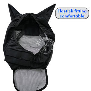 Masque de mouche d'été intelligent anti-moustique doux et confortable de haute qualité-Cheval en maille transparente léger avec oreilles - Product Image 4