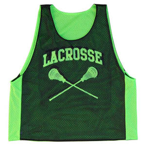 Uniformes réversibles sublimés de lacrosse de haute qualité de conception sur mesure de transfert de chaleur de séchage rapide de confort de peau - Product Image 1