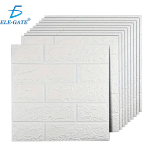 Lot de 10 panneaux muraux autocollants en mousse XPE 3538,5 cm avec motifs texturés pour usage domestique - Product Image 1