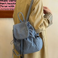 Sac à dos géométrique blanc avec fermeture éclair, grande capacité 36-56L, imperméable, pour l'école, les voyages, unisexe, style coréen, sac pour adolescents et étudiants