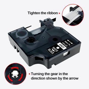 Orison 100% Compatible D1 43621 6mm x 7m Blanco sobre negro Cinta de etiquetas de Cinta de transferencia térmica para impresora <span class=keywords><strong>DYMO</strong></span> <span class=keywords><strong>LabelManager</strong></span> <span class=keywords><strong>160</strong></span> 280 - Product Image 4