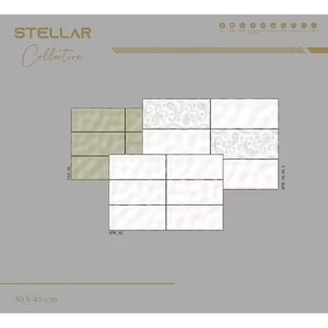 กระเบื้องผนังเซรามิกสีเทาอ่อน12X18มม. สำหรับบ้านสไตล์ยุโรปความเงางาม30x45ซม. เคลือบผิว300X450มม. - Product Image 4