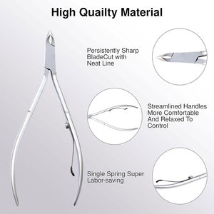 Fournitures Tondeuse à cuticules Pédicure Manucure Outil I Mâchoire 14 (5mm) Détachant d'ongles | Extrêmement tranchant | Pinces à cuticules professionnelles - Product Image 3