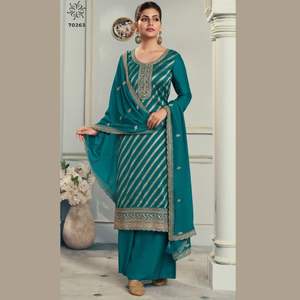 Vestido de material salwar kameez, traje dupatta Surat, venta al por mayor, ropa india, patiyala, punjabi, fabricante de trajes - Product Image 5