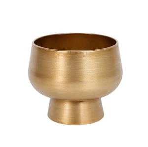 Top conçu ménage argent poli bol à salade en métal ensemble de vaisselle bol à salade en métal de haute qualité bol à mélanger - Product Image 1