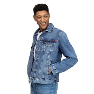 Men's Vintage Denim <b>Jacket</b> High Quality Cotton Custom Logo Puffer Printing Closure Wholesale Casual Wear Blank Custom Logo - Product Image 1