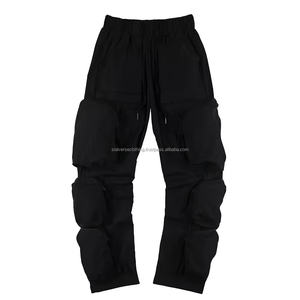 Haute Arcade conçu sur mesure hommes lâche décontracté Cargo pantalon haute qualité fermeture éclair peut vent multi-poches Hip Hop tendance - Product Image 4