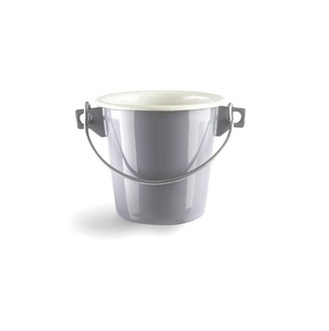 Mini secchiello in acciaio smaltato con manico grigio, 8 cm (Ibili 942102) - Product Image 1