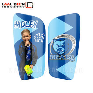 สนับแข้งเล่นฟุตบอลอัจฉริยะ,สนับแข้งทนทานสำหรับป้องกันการกระแทกและการบาดเจ็บลายฟุตบอลมีสี - Product Image 6