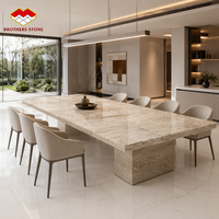 Table basse et tables d'appoint en marbre blanc de luxe italien, meubles de salon modernes