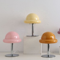 Tendance chaude Coloré Led Décoratif Abat-Jour En Verre Lampe De Table pour Salle De Lecture Chevet Salon
