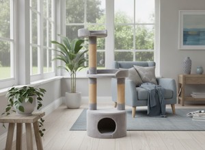 Rascador Amistar de alta calidad, modelo "Moon Town", para gatos y gatitos de todas las razas y tamaños. - Product Image 5