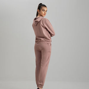 Chándales Ligeros con Capucha para Mujer, 100% Algodón, con Logotipo Personalizado, Ropa Deportiva de Invierno, Transpirable y de Secado Rápido - Product Image 6