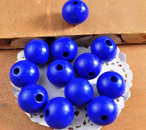 Perles en bois blanc, forme personnalisée et perles en bois colorées, façonnées et dimensionnées à la main, produit indien artisanal - Product Image 6