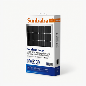 Panneau solaire monocristallin PERC à demi-cellules Sunshine Solar ST225 120W avec certificat TUV - Product Image 2
