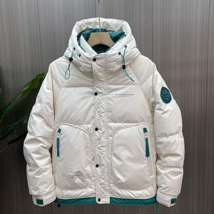 Chaqueta acolchada brillante para hombre, cortavientos de invierno con relleno de burbujas con capucha negra gruesa, servicio OEM, novedad de 2025 - Product Image 5