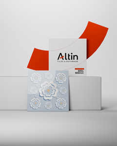 Azulejos de Porcelana Vitrificada Pulida con Patrón Floral de 60x60cm, Superficie Brillante 3D S31, Azulejos de 600x600mm para Interiores Decorativos - Product Image 1