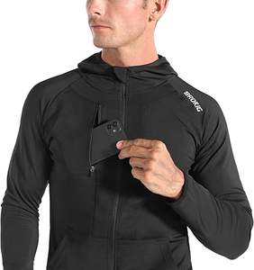 Veste coupe-vent longue pour homme de marque en gros, style vintage, légère, imperméable, décontractée, avec capuche et devant à rabat - Product Image 5