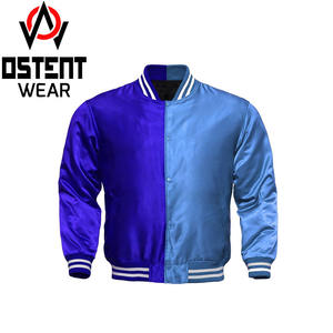 2024 personnalisé hommes de haute qualité respirant blanc laine Varsity veste Stand mince Streetwear Baseball Letterman polaire hiver - Product Image 3