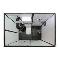 Cabina de Baño Prefabricada Modular para Hogar y Hotel con Ducha e Inodoro