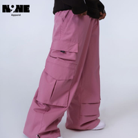 Pantalones de Snowboard Holgados y Transpirables de Tallas Grandes, Estilo Urbano de Pierna Ancha, Diseño Cargo de Corte Holgado