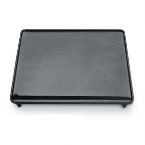 Plaque en fonte Ompagrill 28x40cm lisse noire compatible gaz Opt 4029 GHI pour grils BBQ - Product Image 2