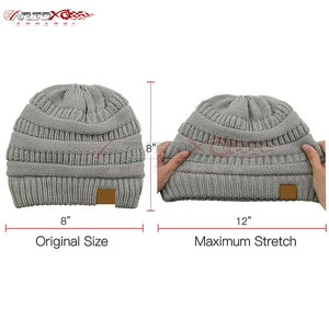 Thick Knit Beanie <b>Hat</b> For <b>Men</b> Casual Slouchy Style <b>Hat</b> Ideal For Cold Weather Days Warm <b>Wool</b> Blend Beanie - Product Image 6