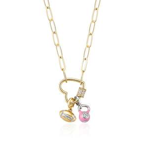 จี้แฟชั่นรูปกิ๊ตเทิลเบลล์เคลือบสีเงิน Jeulia Move My Way No Excuses - Product Image 3