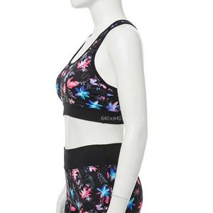 Soutien-gorge de sport en spandex à séchage rapide sans couture élastique Compression Fitness Yoga Top avec impression par transfert de chaleur Gym Workout Activewear Us - Product Image 4