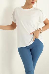 2024 Best Design Newest Style Short Sleeve Short T-Shirt Casual Women Customized logo New Stylish T-shirt for Women - Product Image 2