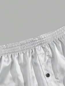 Vente en gros de caleçons en satin personnalisés pour hommes sous-vêtements en tricot d'été en polyester unis 6 couleurs - Product Image 5