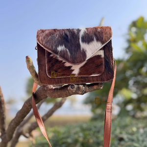 Sac à bandoulière en cuir véritable de vachette, fourrure, élégant, nouvelle arrivée, sac à main, fourrure de vache, bohème, sac multi-usages pour femmes - Product Image 1