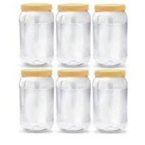 Juego de tarros redondos de plástico de primera calidad - Product Image 1