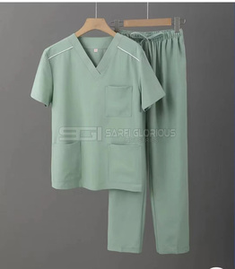 Uniforme Médico para Hombre a Precio Razonable, Última Moda en Uniformes Médicos, Conjuntos de Uniformes Médicos con Cuello Alto y Manga Corta, Diseños Únicos - Product Image 6