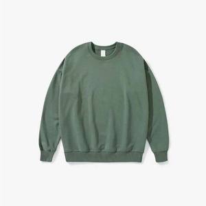 OEM vierge polaire éponge française personnalisé col rond sweats surdimensionnés vêtements pour hommes 100% coton goutte épaule sweats à capuche hommes décontracté - Product Image 1