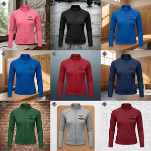 Unisex Athletic Yoga Jacket with Full <b>Zip</b> Design <b>Hooded</b> Custom Logo for Gym Workout Running Fitness Outdoor Sports Activities - Product Image 4