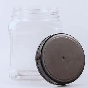 Frascos de plástico Pavico superventas de alta calidad de 1000ml de capacidad, tarro cuadrado de plástico PET para alimentos secos, frutos secos - Product Image 2