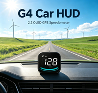 WiiYii G4 2.2" OLED Car HUD GPS Speedometer Fuel Consumption Meter Head up Display Plug Play Universal