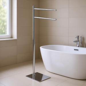 Support à serviettes à 2 bras Tania Polished Chrome TA31 13 34,5x14x88cm pour Gedy by Gedy - Product Image 3