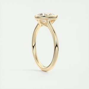 1.50 CTW Classic Lab Grown Diamond Solitaire Engagement Ring Pear Cut Bezel Set for Wedding Teardrop Bridal Anniversary Parties - Product Image 5