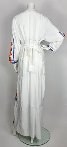 2023 New Design <b>Women</b> <b>Spring</b> Embroidered Maxi <b>Dress</b> <b>for</b> <b>Women</b> Full Sleeves Cotton Embroidery Casual Maxi <b>Dress</b> - Product Image 3