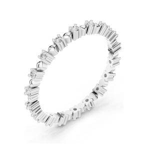 Bague pour femme en diamant de laboratoire 0,216 CT, clarté VVS-VS EF, disponible en or 18 carats, 14 carats, 10 carats et argent 925, rose, jaune, blanc - Product Image 6
