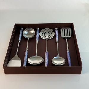 Ensemble de 6 ustensiles de cuisine en acier inoxydable de haute qualité, nouveau design luxueux pour la cuisine et la maison, ensemble d'ustensiles de cuisine, ensemble d'outils de cuisine - Product Image 4