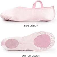 Zapatillas de Ballet Pointe Duraderas de Alta Calidad Ashgreen International, Suela de Cuero Suave, Forro de Algodón para Mujer, Danza Profesional