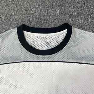 T-shirt à manches longues en maille à motif vierge uni personnalisé - Product Image 4