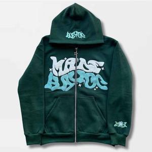 ¡Lo más vendido más tamaño 100% sudaderas con capucha de algodón diseño de cremallera de impresión de soplo digital personalizado para el invierno! - Product Image 6