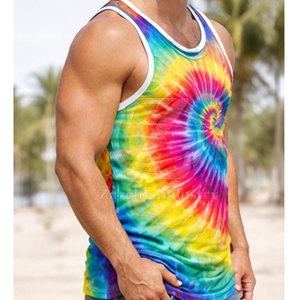 Vêtements de sport décontractés pour hommes, tricotés, respirants, séchage rapide, haute qualité, débardeur en coton et polyester, sublimation - Product Image 5