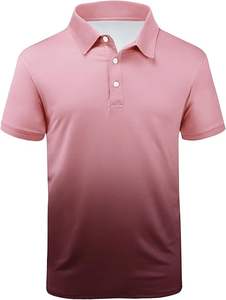 Venta al por mayor de camisetas de Polo de manga corta de verano para los hombres logotipo personalizado de fábrica OEM lona a rayas con antiarrugas y estampado - Product Image 3